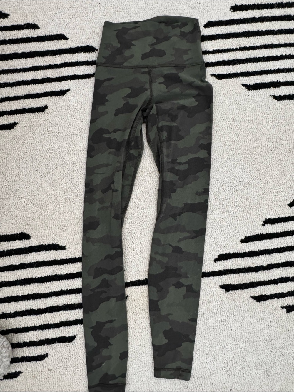 lululemon athletica Women’s High-Rise Camo Leggings - Olive Green & Black